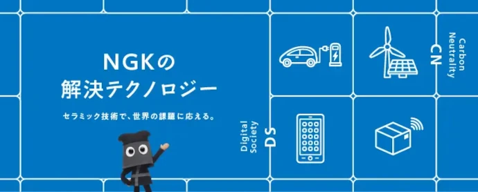 NGKの解決テクノロジー セラミック技術で、世界の課題に応える。
