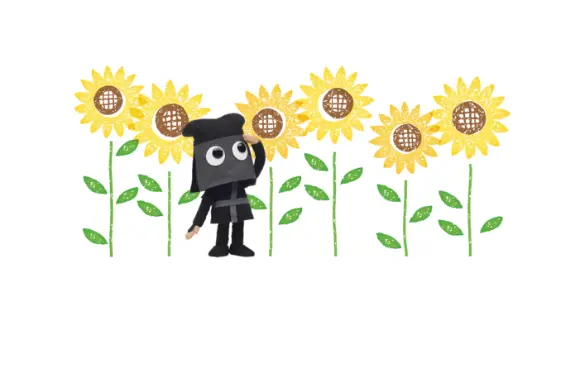 8月のカレンダー画像