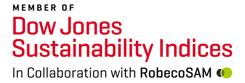 MEMBER OF Dow Jones Sustainability Indices In Collaboration with RobecoSAM