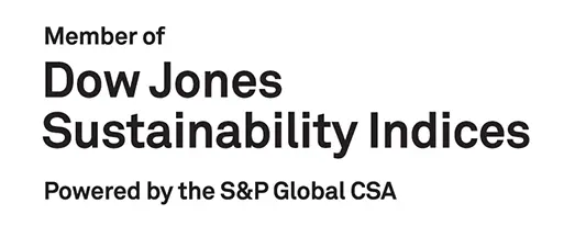 Member of Dow Jones Sustainability Indices Powered by the S&P Global CSA