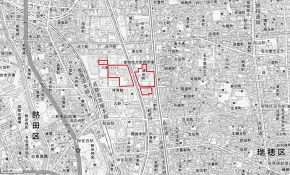 調査場所の周辺地図