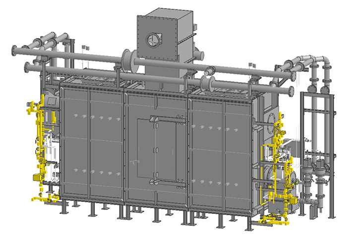 設置予定の量産実証用の焼成炉（イメージ図）