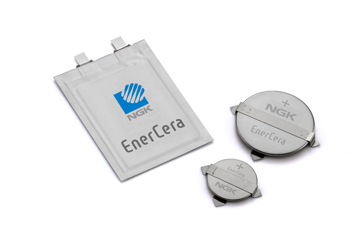 超薄型・小型のリチウムイオン二次電池「EnerCera」