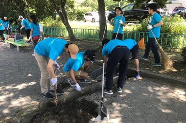 清掃活動の様子