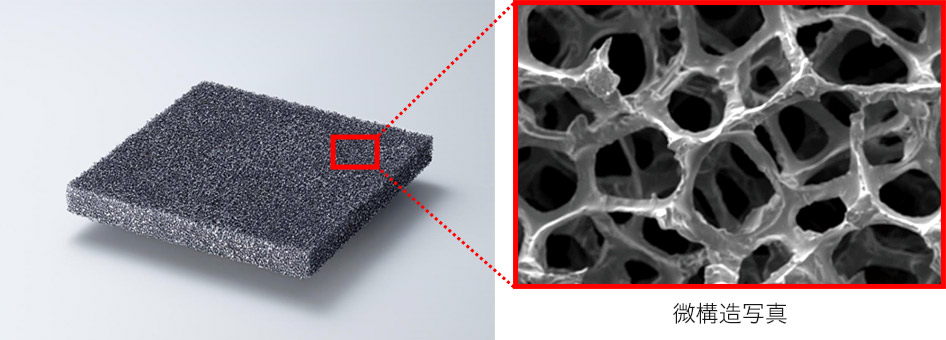 超高気孔率セラミックスAIRSIC