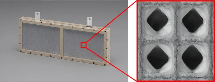 調湿デバイスの拡大図