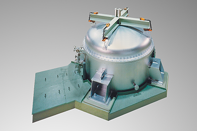 低レベル放射性廃棄物処理装置の写真です。原子力設備で発生する低レベル放射性廃棄物を安全に処理します。