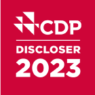 CDP-Discloserのロゴ、CDP-SUPPLIER ENGAGEMENT LEADERのロゴです。