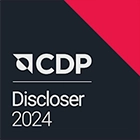 CDP-Discloserのロゴ、CDP-SUPPLIER ENGAGEMENT LEADERのロゴです。