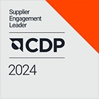CDP-Discloserのロゴ、CDP-SUPPLIER ENGAGEMENT LEADERのロゴです。