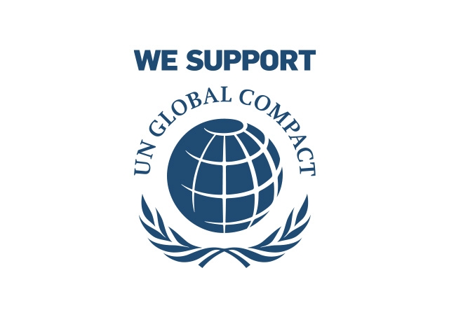 国連グローバル・コンパクトのロゴマークです。