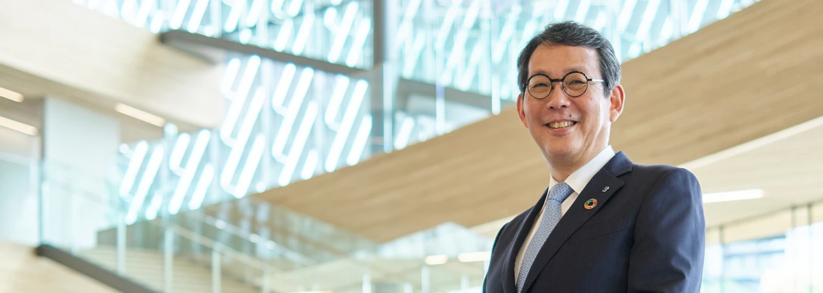 NGK株式会社　代表取締役社長　小林茂（こばやし　しげる）の写真です。